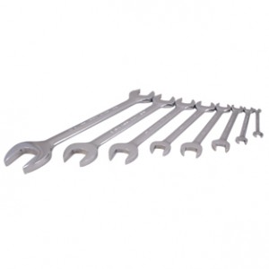 8 Pieces SAE Open End Wrench Set