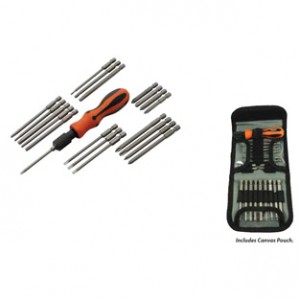 21 Piece Screwdriver Set with Removable Bits
